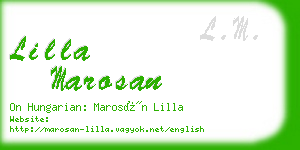 lilla marosan business card